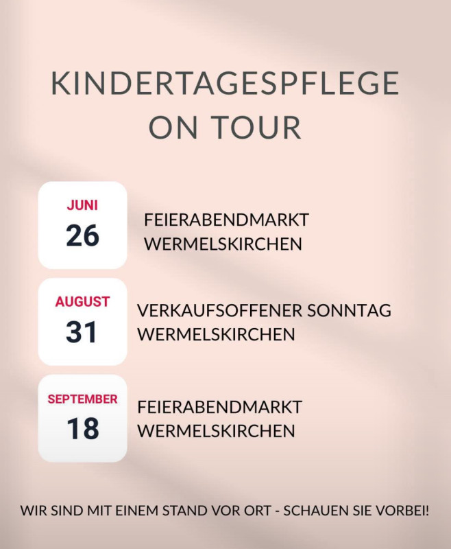 Kindertagespflege on Tour