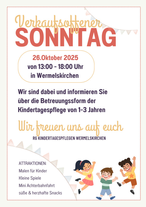 Verkaufsoffener Sonntag 26.10.2025